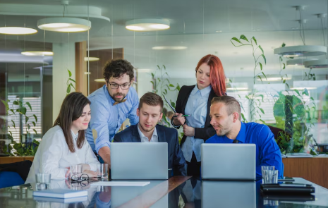 Modern office environment